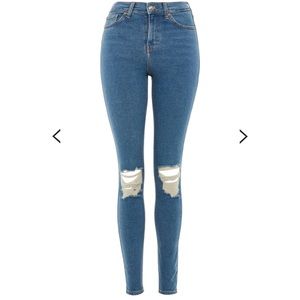 Topshop Authentic Ripped Jamie Jeans size 34x32